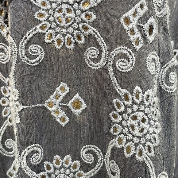 Johnny Was Lace Poncho Top Blue Size X Small XS - Picture 5 of 14